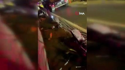 Kontrolden çıkan otomobil tünelde takla attı: 2 ölü