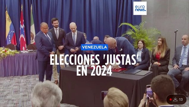 El Gobierno y la oposición venezolanos acuerdan unas elecciones justas para 2024