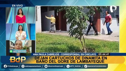 Más amenazas de muerte: Dejan cartuchos de dinamita en baño del GORE de Lambayeque