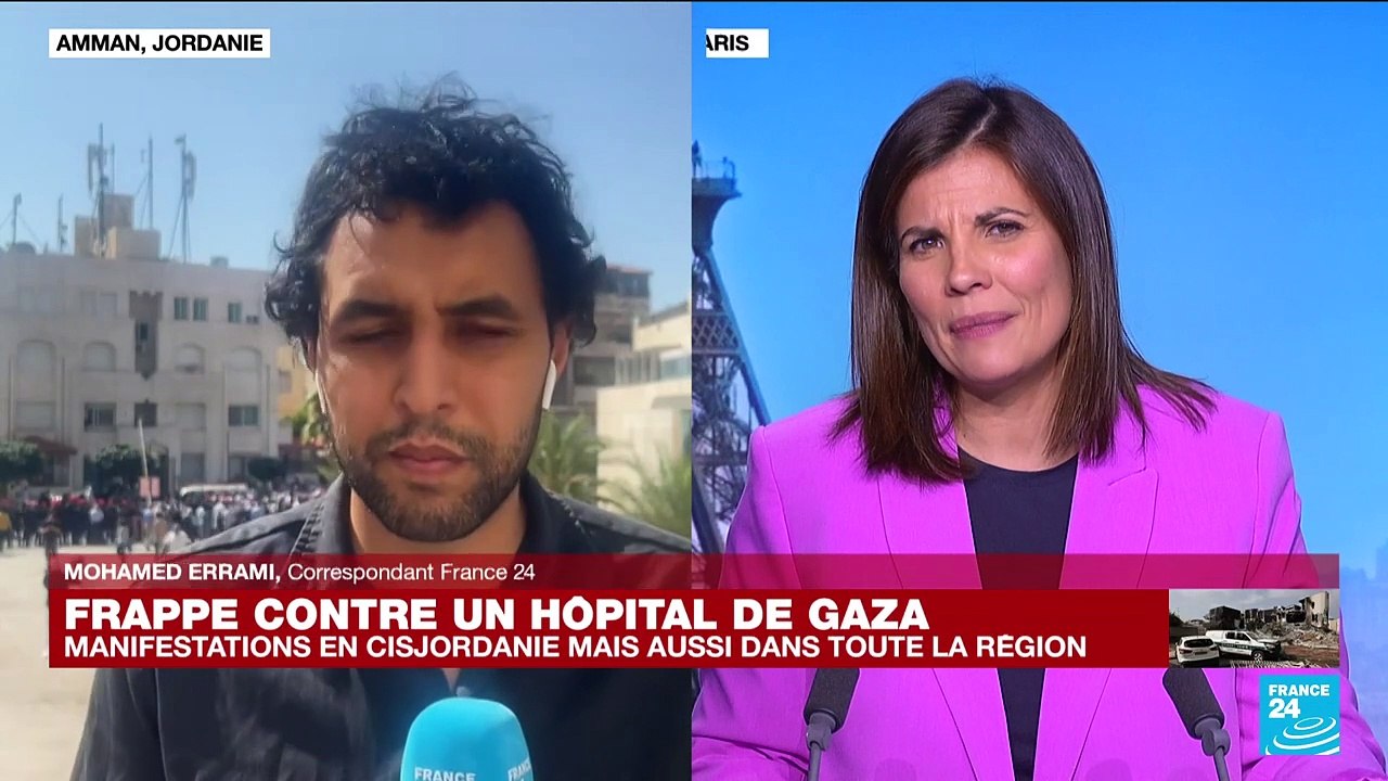 Hôpital bombardé à Gaza : des manifestations en cours en Jordanie
