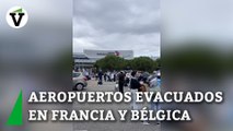 Seis aeropuertos evacuados en Francia y uno en Bélgica por amenaza de atentados