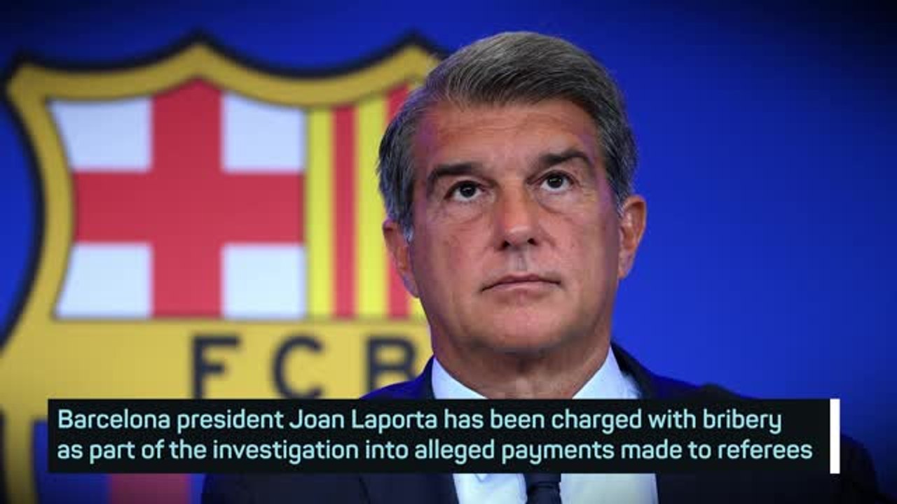 Breaking News - Barcelona president Laporta cha...
