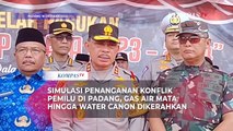 Begini Simulasi Penanganan Konflik Pemilu di Padang, Petugas Tembak Gas Air Mata