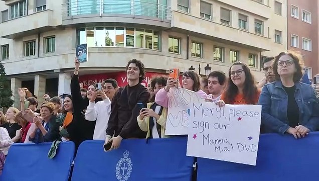 Meryl Streep desata la euforia en su recibimiento oficial en el Reconquista en Oviedo