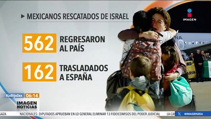 Gobierno de México rescató a 562 connacionales que se quedaron atrapados en Israel
