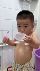 Baby Doing Teeth Brush | Baby Funny Moments | Cute Babies | Naughty Babies | Funny Babies #cutebaby