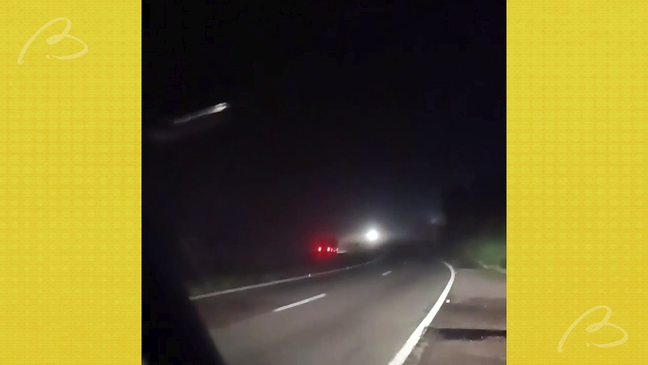 Caminhão na contramão é flagrado na BR-277