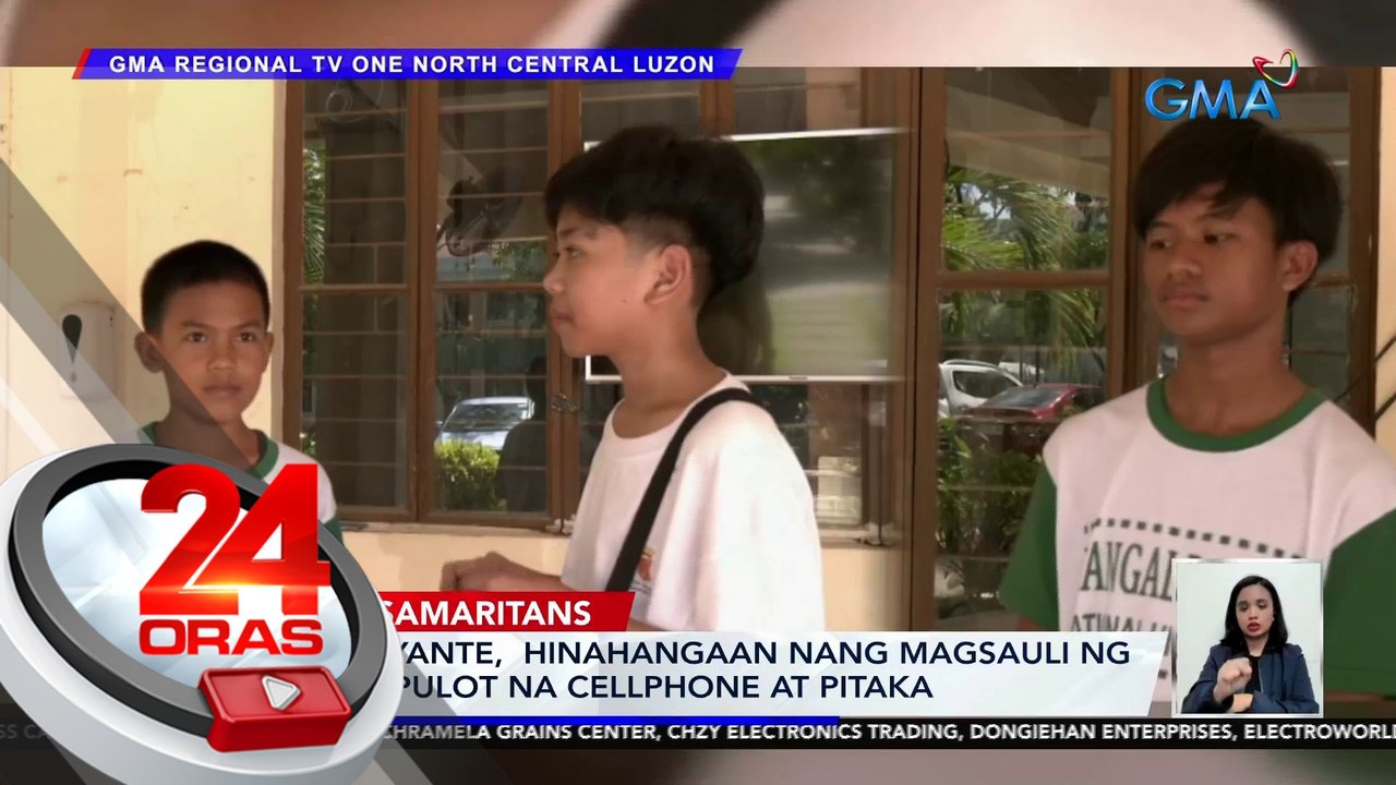 3 estudyante, hinahangaan nang magsauli ng mga napulot na cellphone at pitaka | 24 Oras