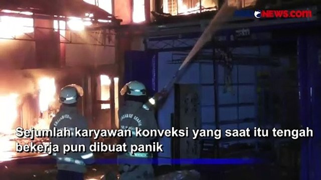 Kebakaran Hanguskan 14 Ruko di Tangerang, Warga Panik Berlarian