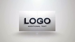 202   Boxes Logo Reveal clean white elegant intro animation
