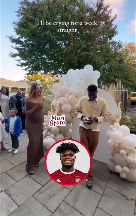 Thomas Partey & His Girlfriend Reveals The Gender Of Their Unborn Baby