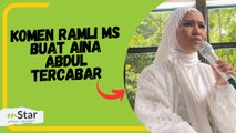 Aina Abdul tercabar komen 'pedas' Tok Ram... terdengar ada suara ketawa kata padan muka!