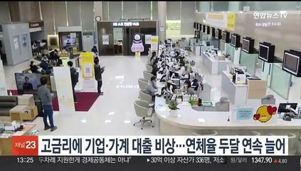 고금리에 기업·가계 대출 비상…연체율 두달 연속 늘어