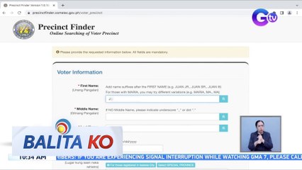 Paano gamitin ang "precint finder" online ng COMELEC? | BK
