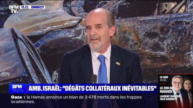 Raphaël Morav (ambassadeur chargé d’affaires d'Israël en France) affirme que l'eau et l'électricité reviendront à Gaza quand les otages auront au moins eu une visite de la part de la Croix-Rouge