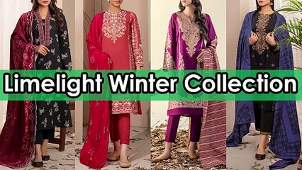 Limelight Winter Collection 2023 Unstitched 3 Piece Suits | Collection Haul