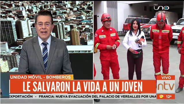 Bomberos salvan la vida de una joven