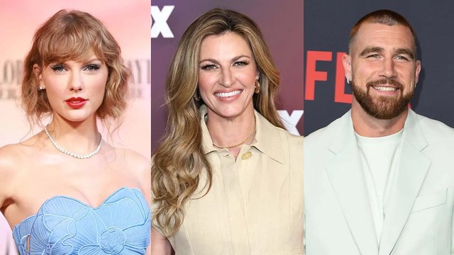 Erin Andrews Reacts to Setting Up Travis Kelce and Taylor Swift | THR News Video