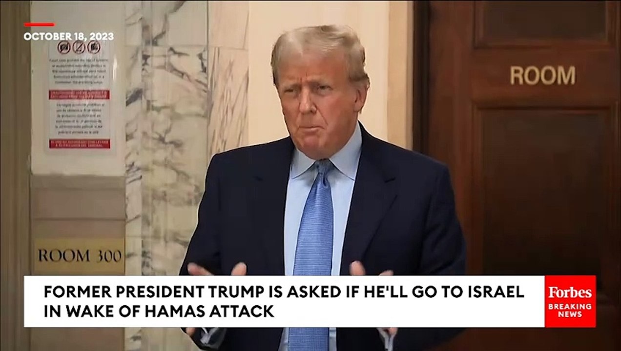 BREAKING NEWS: Trump Asked Point Blank If He'll Visit Israel In Wake Of Hamas Attack