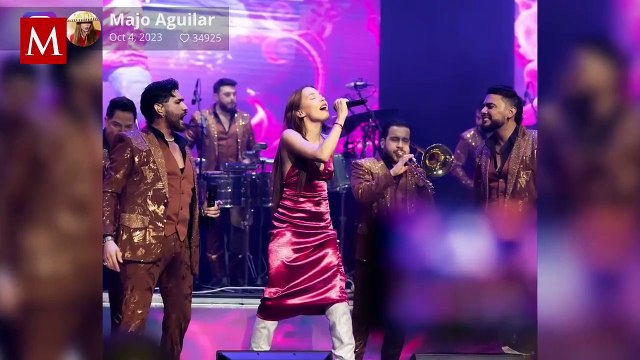 Majo Aguilar cantó el Himno Nacional y redes la comparan con Ángela Aguilar