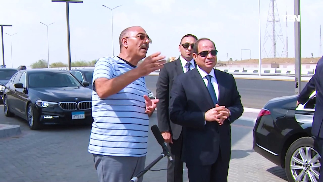السيد الرئيس يتفقد الأعمال الإنشائية لعدد من الطرق والمحاور بالقاهرة الكبرى