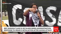 Rashida Tlaib Breaks Down In Tears During Furious Speech Against Biden Over Israel