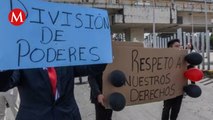 Trabajadores del Poder Judicial realizan paro por tercer día por desaparición de fideicomisos