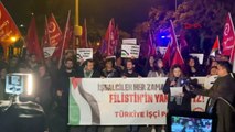 TİP İsrail'in Filistin'deki saldırılarına tepki göstermek amacıyla yürüyüş düzenledi