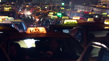 Şişli'de Taksiciler İsrail'i Protesto Etti