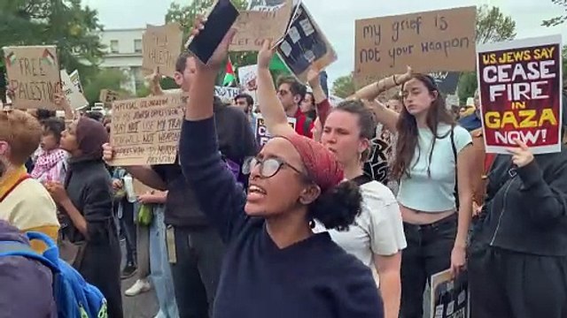 Manifestantes ocupan edificio del Congreso de EEUU para exigir alto el fuego en Gaza