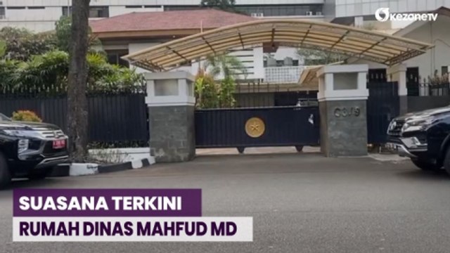Kondisi Rumah Dinas Mahfud MD Pagi Ini, Jelang Daftar Bacawapres ke KPU