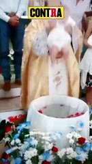 ESCÁNDALO en las redes sociales por VIOLENTO Bautizo