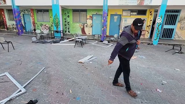 İsrail savaş uçakları Gazze'deki bir okulu vurdu! Ölü ve yaralılar var