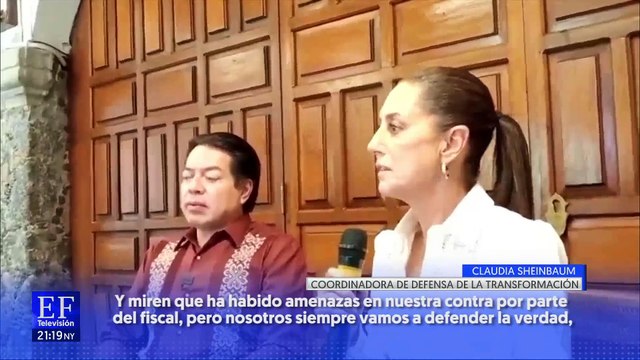 Claudia Sheinbaum asegura que recibió amenazas de Uriel Carmona