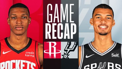 Game Recap: Spurs 117, Rockets 103