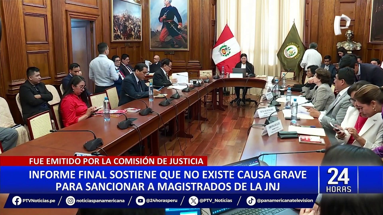 Comisión de Justicia suspende debate de informe que desestima denuncias contra miembros de la JNJ