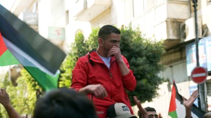 Thousands rally with anger in the West Bank protesting for Palestinians