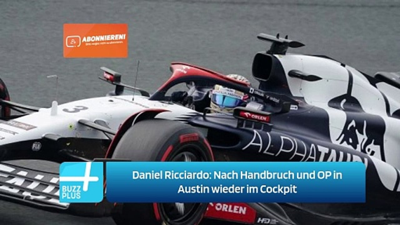 Daniel Ricciardo: Nach Handbruch und OP in Austin wieder im Cockpit