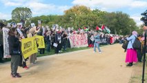متظاهرون يهود في واشنطن يدعون إلى وقف إطلاق النار في غزة ويدينون التمويل الأميركي لإسرائيل