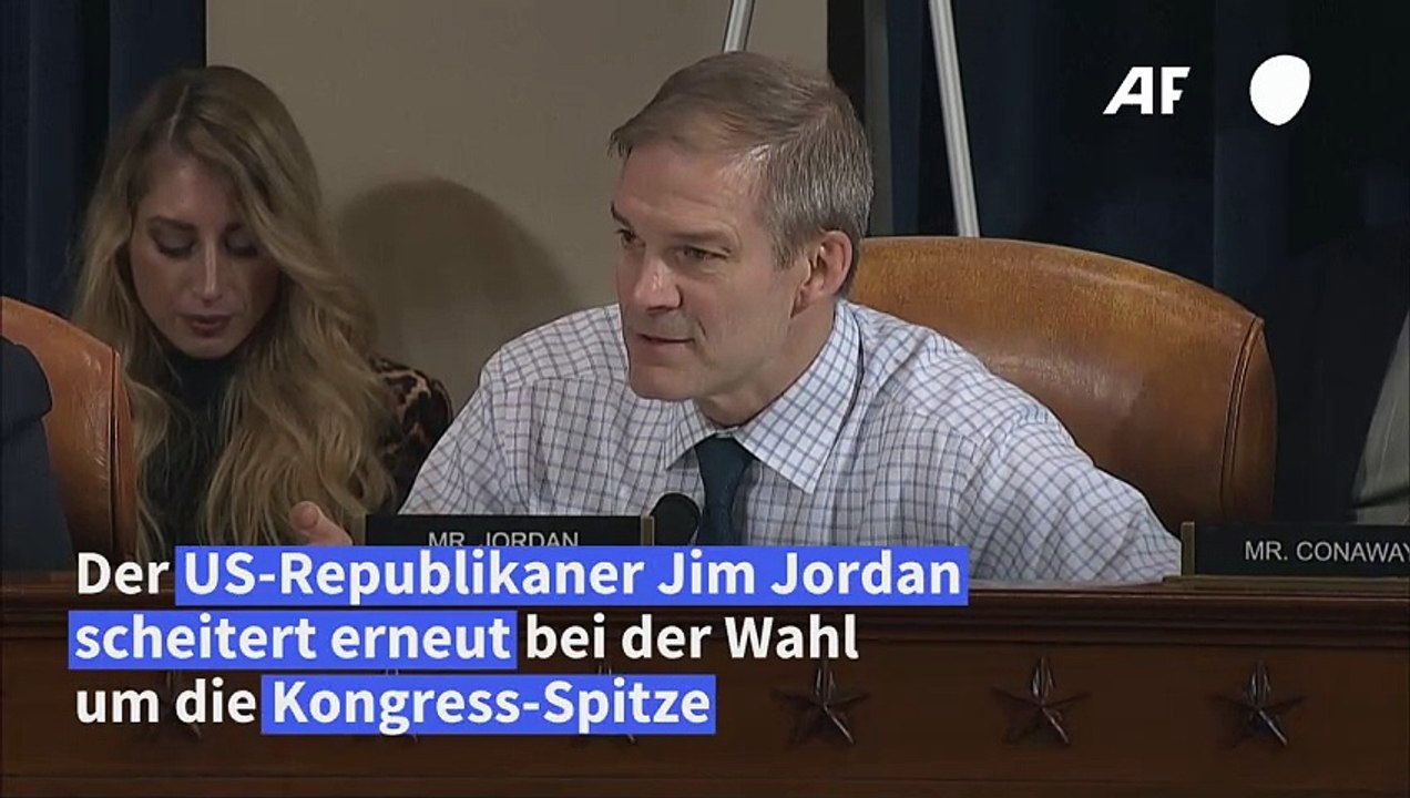 Kongress-Spitze: US-Republikaner Jordan fällt erneut durch