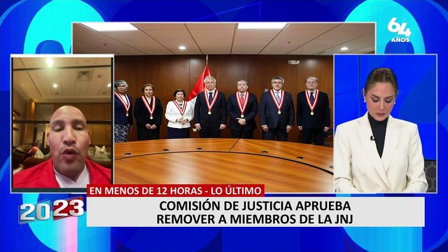 Muñante sobre informe que recomienda destituir a miembros de la JNJ: “Pasará al Pleno y se votará”