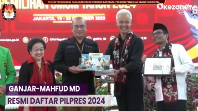 Ganjar Pranowo dan Mahfud MD Resmi Daftar Capres-Cawapres Pilpres 2024