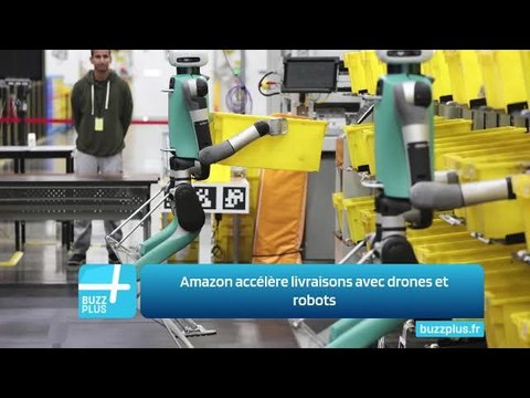 Amazon accélère livraisons avec drones et robots