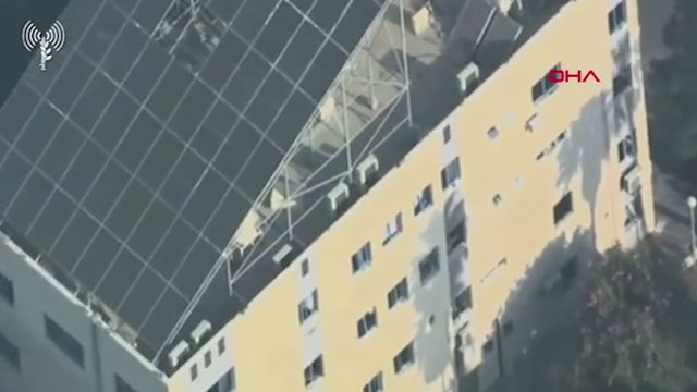 İsrail, saldırı düzenlenen hastanenin havadan görüntülerini yayınladı