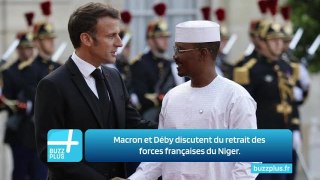Macron et Déby discutent du retrait des forces françaises du Niger.