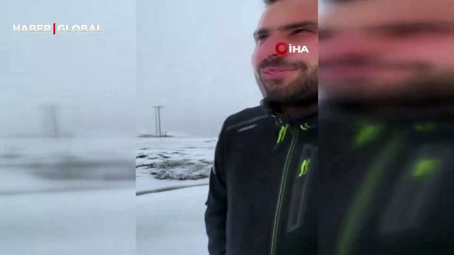 Gümüşhane’nin yüksek kesimleri beyaza büründü: 6-7 santimetre kar yüksekliği var