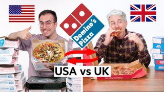 A Brit and an American tried each other's Domino's pizza