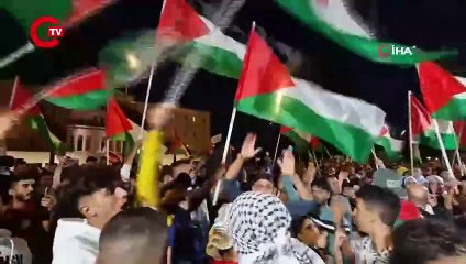 Yunanistan’da Filistin’e destek protestosu