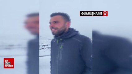 Gümüşhane’nin yüksek kesimleri beyaza büründü