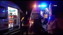 Edirne'de iki otomobil kafa kafaya çarpıştı: 2 yaralı